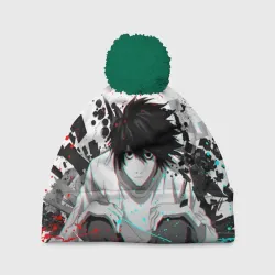 Шапка 3D c помпоном Брызги красок Рюга Хидэки