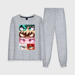 Женская пижама с лонгсливом хлопок My hero academia MHA