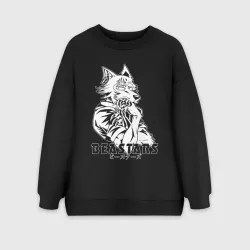 Женский свитшот oversize без начеса хлопок Beastars legocy Легоши