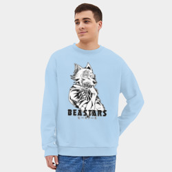 Мужской свитшот oversize без начеса хлопок Beastars legocy Легоши - фото 2