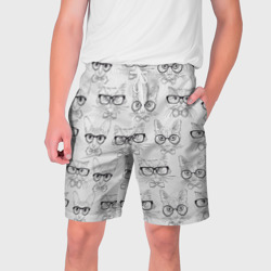 Мужские шорты 3D Кошки в очках