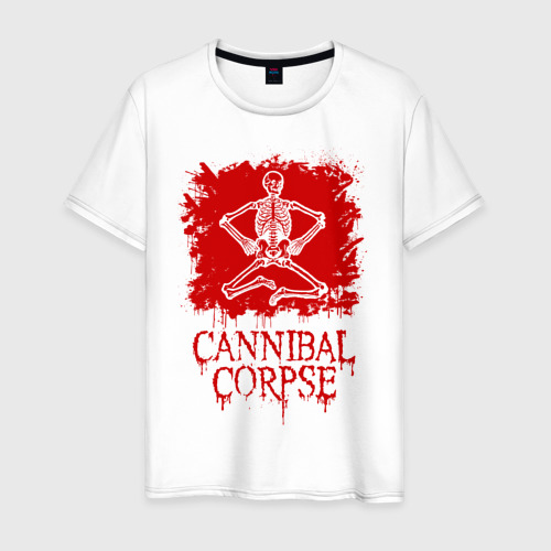 Мужская футболка хлопок Cannibal Corpse | Труп Каннибала (Z), цвет белый