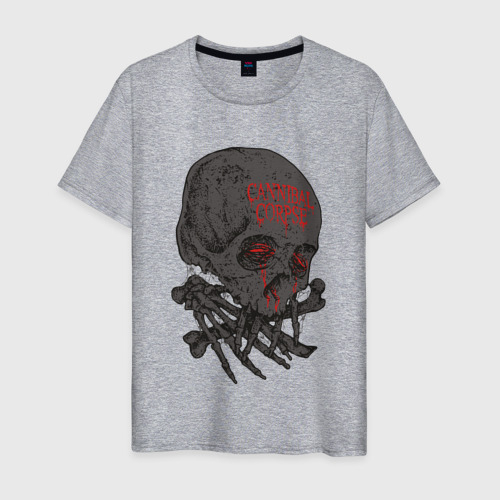Мужская футболка хлопок Cannibal Corpse Труп Каннибала, цвет меланж