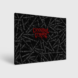 Холст прямоугольный Cannibal Corpse Songs