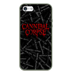 Чехол для iPhone 5/5S матовый Cannibal Corpse Songs