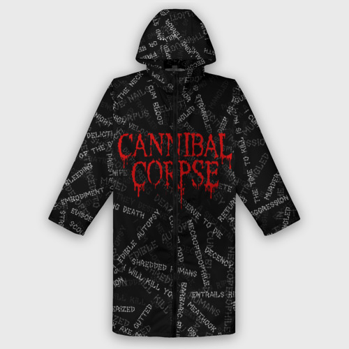 Мужской дождевик 3D Cannibal Corpse Songs, цвет белый