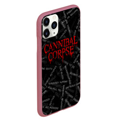 Чехол для iPhone 11 Pro матовый Cannibal Corpse Songs - фото 2