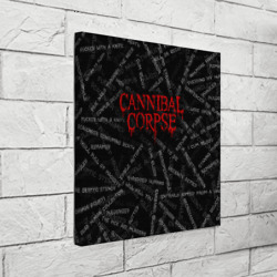 Холст квадратный Cannibal Corpse Songs - фото 2
