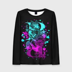 Женский лонгслив 3D Легоши и луи Неон