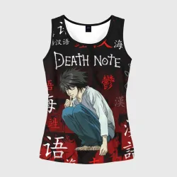 Женская майка 3D Тетрадь смерти