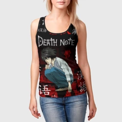 Женская майка 3D Тетрадь смерти - фото 2