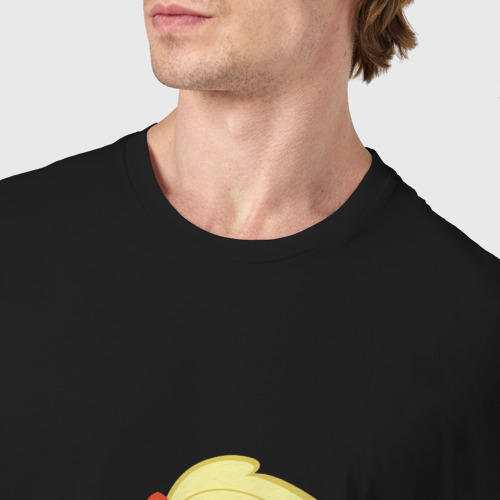Мужская футболка хлопок с принтом Applejack, фото #4