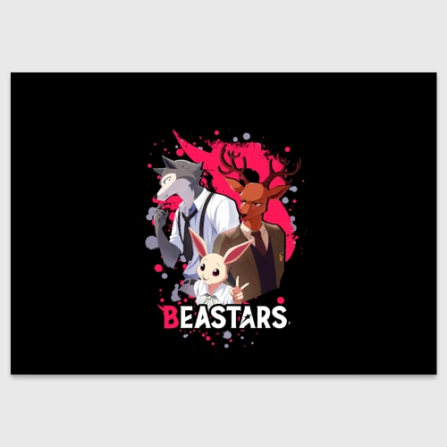 Поздравительная открытка Beastars Легоши, Луи и Хару