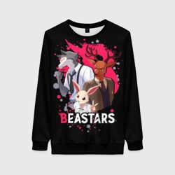 Женский свитшот 3D Beastars Легоши, Луи и Хару