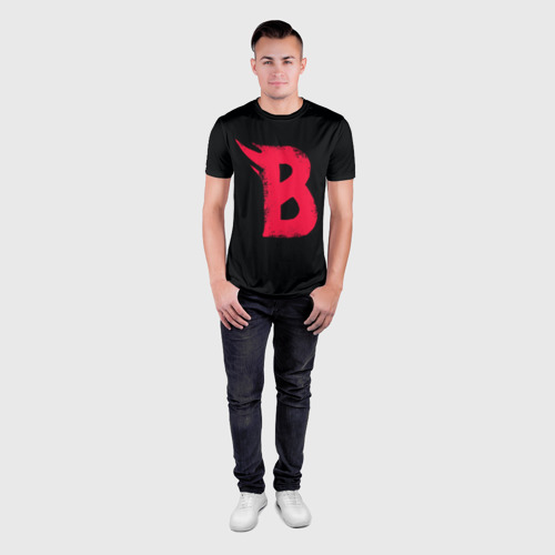 Мужская футболка 3D Slim Beastars black, цвет 3D печать - фото 4