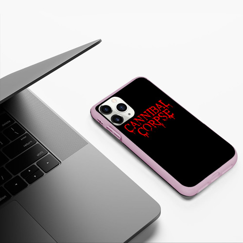 Чехол для iPhone 11 Pro матовый Cannibal Corpse, цвет розовый - фото 5