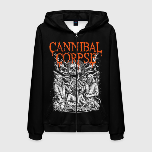 Мужская толстовка 3D на молнии Cannibal Corpse, цвет черный