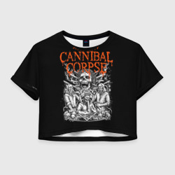 Женская футболка Crop-top 3D Cannibal Corpse