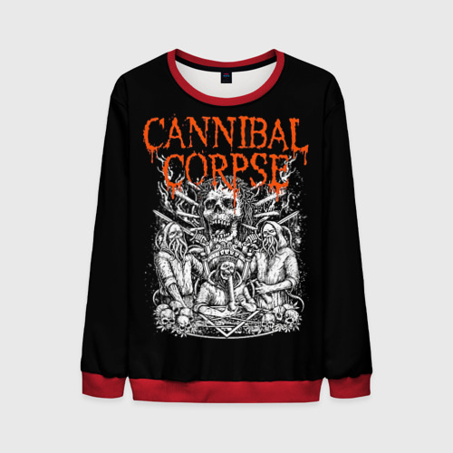 Мужской свитшот 3D Cannibal Corpse, цвет красный