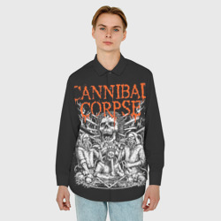 Мужская рубашка oversize 3D Cannibal Corpse - фото 2