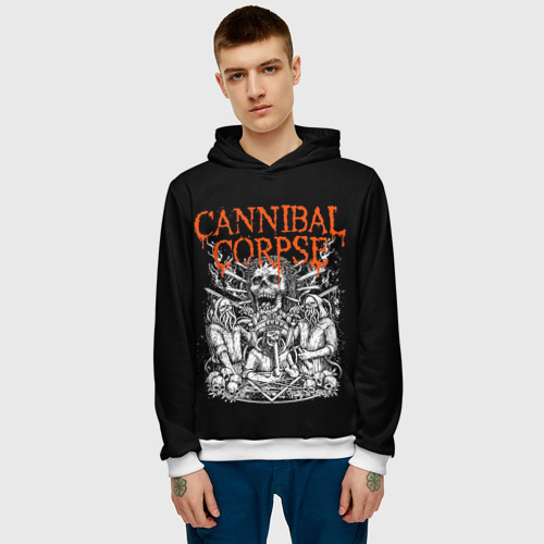 Мужская толстовка 3D Cannibal Corpse, цвет белый - фото 3