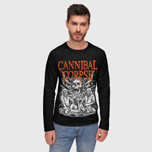 Мужской лонгслив 3D Cannibal Corpse, цвет 3D печать - фото 3