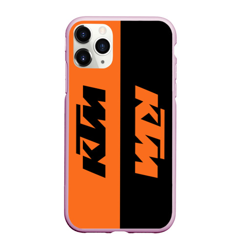 Чехол для iPhone 11 Pro Max матовый KTM КТМ, цвет розовый