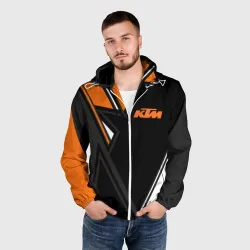 Мужская ветровка 3D KTM КТМ - фото 2