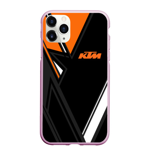 Чехол для iPhone 11 Pro матовый KTM КТМ, цвет розовый