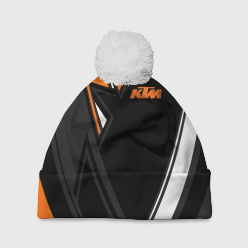 Шапка 3D c помпоном KTM КТМ