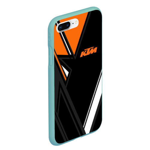 Чехол для iPhone 7Plus/8 Plus матовый KTM КТМ, цвет мятный - фото 3