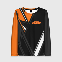 Женский лонгслив 3D KTM КТМ