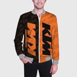 Мужской бомбер 3D KTM КТМ - фото 2