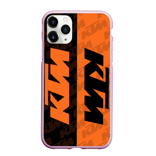 Чехол для iPhone 11 Pro Max матовый KTM КТМ, цвет розовый