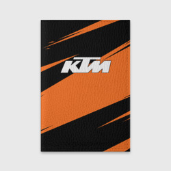 Обложка для паспорта матовая кожа KTM КТМ