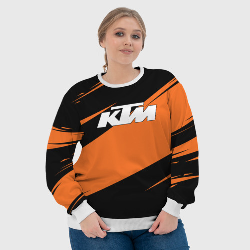Женский свитшот 3D KTM КТМ, цвет 3D печать - фото 6