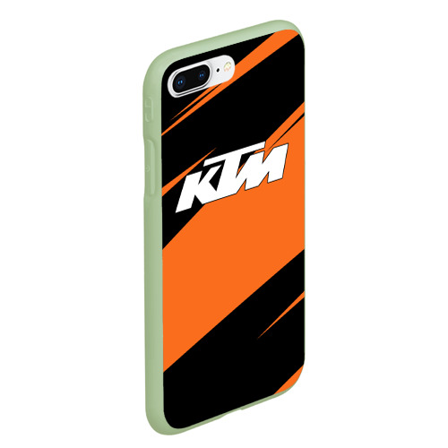 Чехол для iPhone 7Plus/8 Plus матовый KTM КТМ, цвет салатовый - фото 3