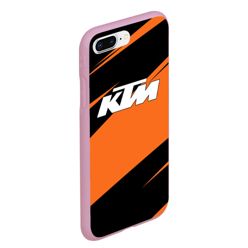 Чехол для iPhone 7Plus/8 Plus матовый KTM КТМ, цвет розовый - фото 3