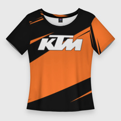 Женская футболка 3D Slim KTM КТМ