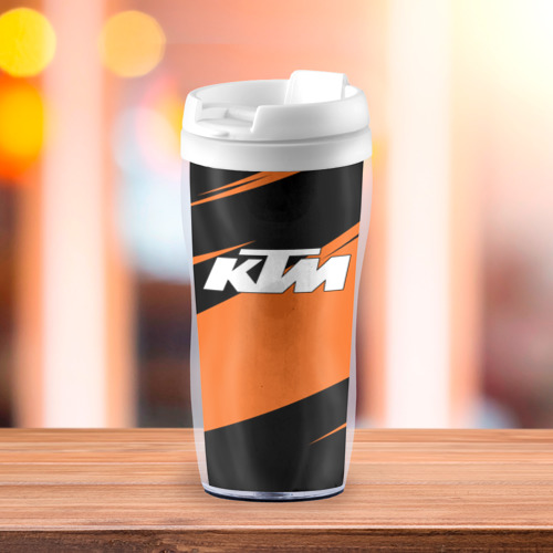 Термокружка-непроливайка KTM КТМ, цвет белый - фото 3