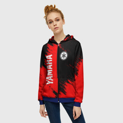 Женская толстовка 3D на молнии Yamaha Ямаха - фото 2