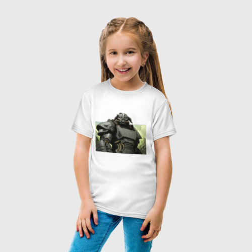 Детская футболка хлопок Fallout x Skyrim, цвет белый - фото 5