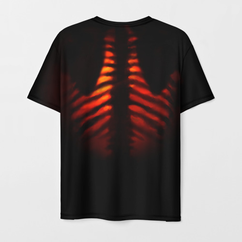 Мужская футболка 3D Скелет и тепло души, цвет 3D печать - фото 2