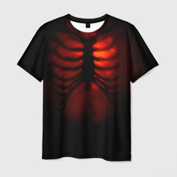 Мужская футболка 3D Скелет и тепло души
