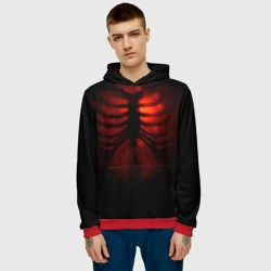 Мужская толстовка 3D Скелет и тепло души - фото 2