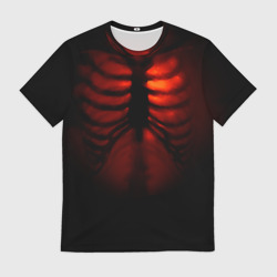 Мужская футболка 3D Скелет и тепло души