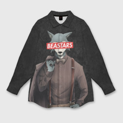 Мужская рубашка oversize 3D Beastars serious