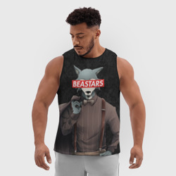 Мужская спортивная майка 3D Beastars serious - фото 2