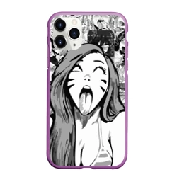 Чехол для iPhone 11 Pro Max матовый Belle Delphine Ahegao