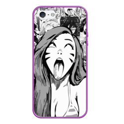 Чехол для iPhone 5/5S матовый Belle Delphine Ahegao